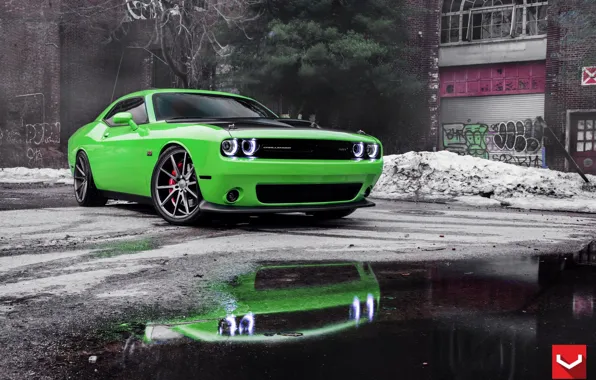 Картинка Dodge, Challenger, Vossen, Graphite, VFS1