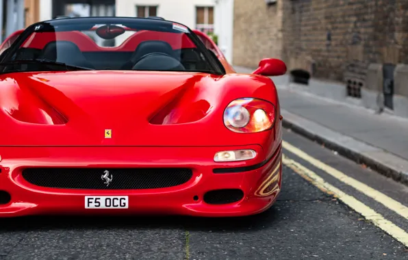 Ferrari, close-up, F50, front view, Ferrari F50