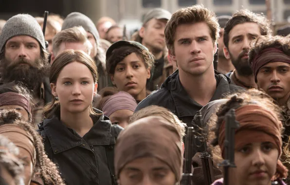 Jennifer Lawrence, Katniss Everdeen, Liam Hemsworth, Голодные игры:Сойка-пересмешница, The Hunger Games:Mockingjay - Part-2