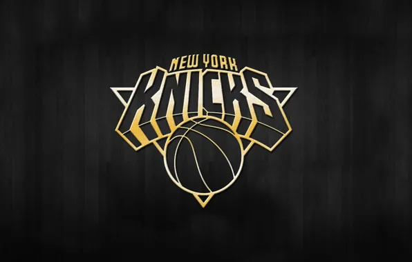 Баскетбол, Фон, Логотип, Золото, NBA, Knicks