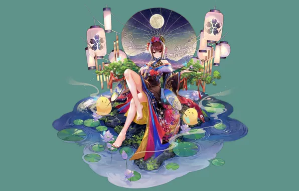Girl, sexy, dress, anime, beautiful, red eyes, short hair, pretty