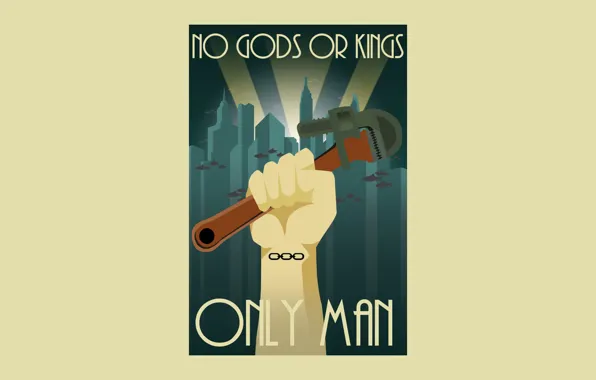 Bioshock, man, kings, screw wrench