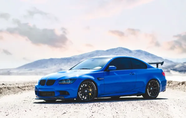 BMW, Blue, E92, M3