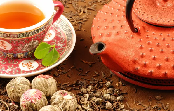 Чай, чашка, Чайник