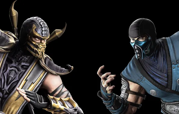 Картинка маски, Scorpion, Sub-Zero, MK9