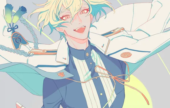Смех, парень, Touken Ranbu, Танец Мечей, Higekiri