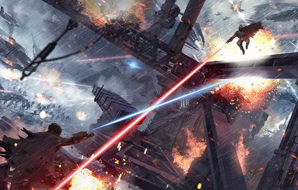 Лучи, схватка, Inspired by Doctor Strange, Space Battles Scenes