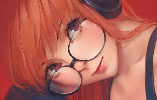 Character, Anime, Persona 5, Futaba Sakura, red hair girl, glasses girl