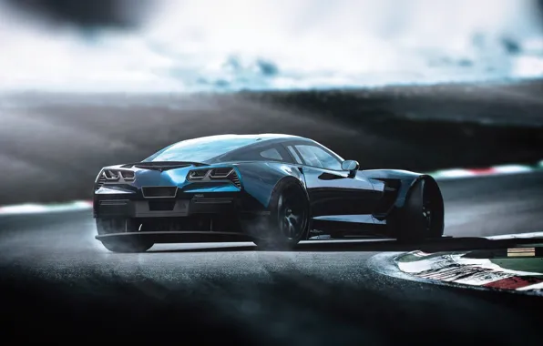 Авто, Corvette, Chevrolet, Машина, Chevrolet Corvette, Рендеринг, Concept Art, Chevrolet Corvette C7