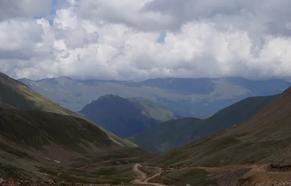 Пейзаж, горы, природа, landscape, nature, mountains, кавказ, домбай