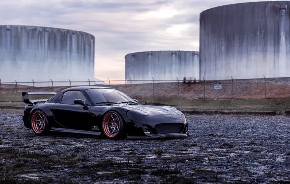 Авто, Черный, Машина, Mazda, Art, Auto, Machine, RX-7