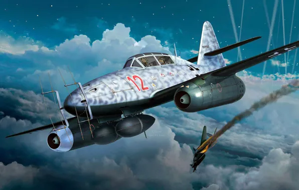 Messerschmitt, Schwalbe, двухместный ночной истребитель-перехватчик, Me.262B-1a/U1