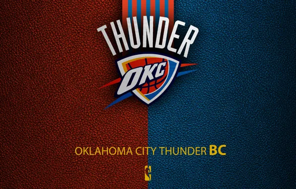 Wallpaper, sport, logo, basketball, NBA, Oklahoma City Thunder