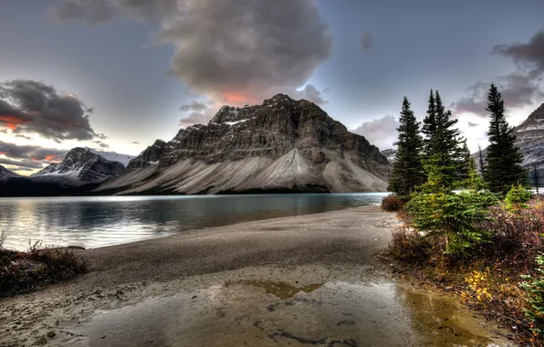 Пейзаж, горы, озеро