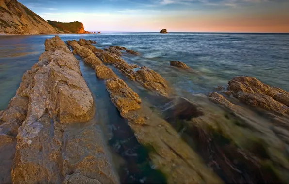 Rocks, Dorset, Lulworth, Man-o-war, Shoreline