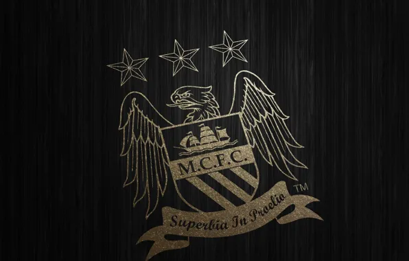 Football, England, Manchester City FC, gold wallpaper