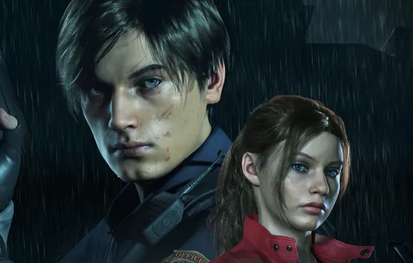 Картинка Resident Evil, Capcom, Leon, Claire, Resident Evil 2, Resident Evil 2 (2019)