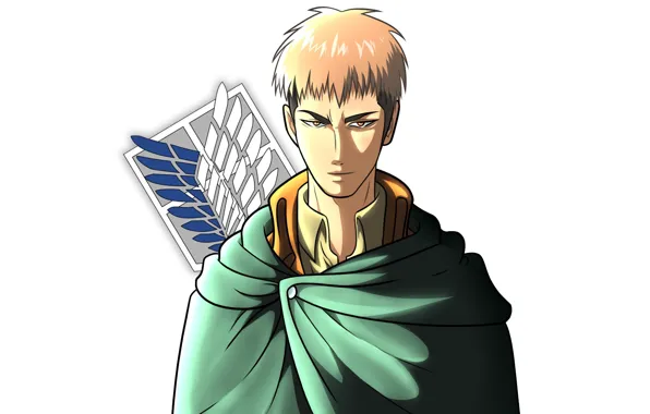 Аниме, арт, Парень, Shingeki no Kyojin, Атака титанов, Вторжение гигантов, Жан Кирштейн