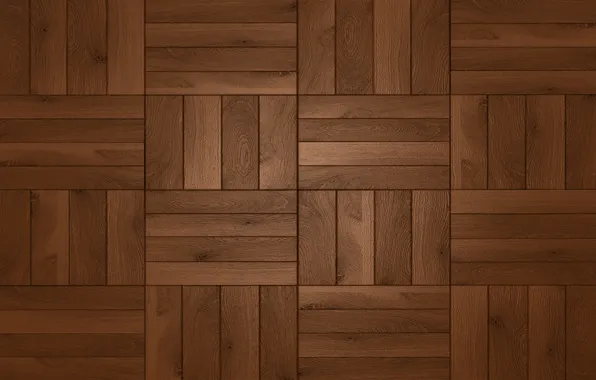 Wood, square, floor, dark brown shades