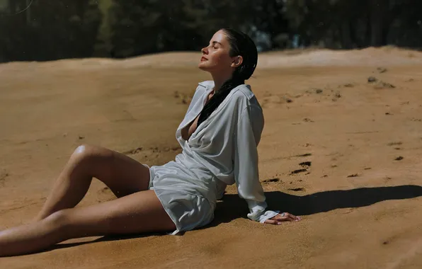 Girl, summer, Thailand, holidays, wet, beach, legs, photography