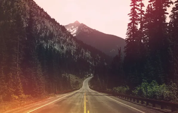Горы, трасса, road, mountain, дорога в горах
