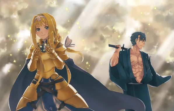 Light, weapon, anime, pretty, asian, warrior, manga, japanese
