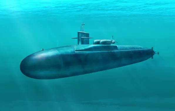 Painting, submarine, USS FLORIDA SSGN 728, war, art
