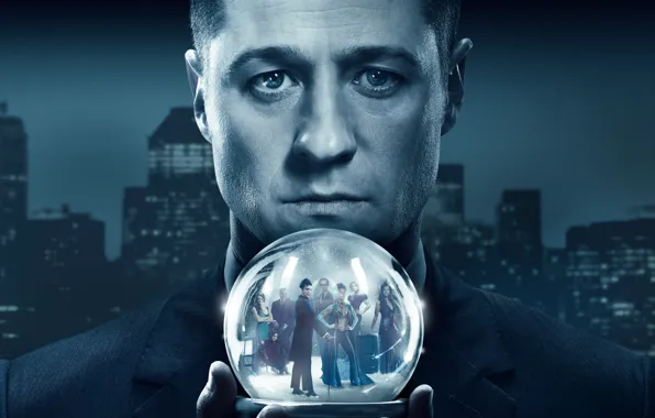 Фантастика, сериал, постер, TV Series, Готэм, Gotham, Season 4, Ben McKenzie
