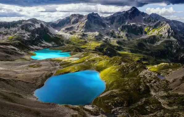 Картинка landscape, mountains, lakes