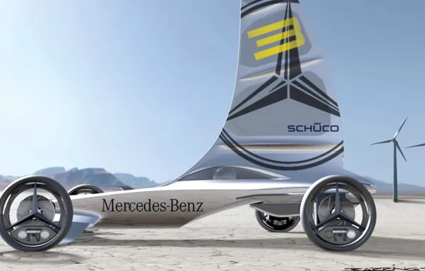 Concept, mercedes-benz, electric, vehicle, formula zero racer