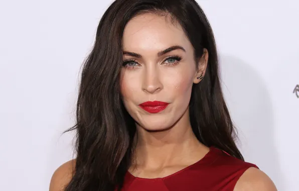 Взгляд, Меган Фокс, Megan Fox, макияж, актриса, брюнетка, hair
