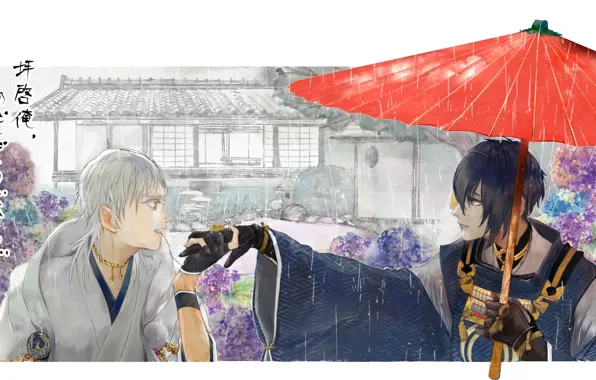 Аниме, арт, парни, Touken Ranbu