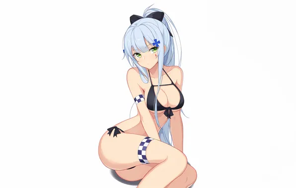 Girl, sexy, ass, cleavage, green eyes, long hair, boobs, anime