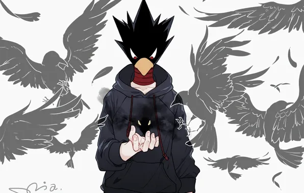Тень, арт, парень, Boku no Hero Academia, Моя геройская академия
