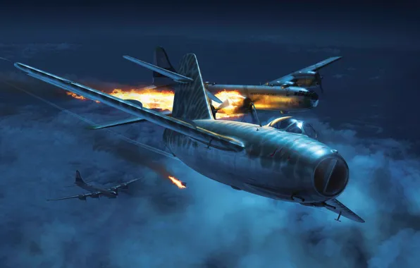 Истребитель, ВВС СССР, Fagot, МиГ-15бис, Война в Корее, Piotr Forkasiewicz, MiG-15bis