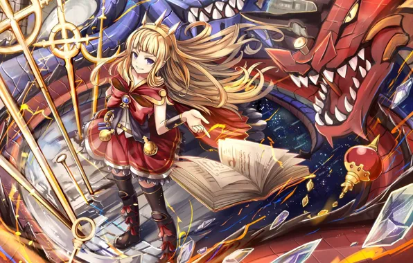 Kawaii, fantasy, game, anime, dragon, asian, manga, witch