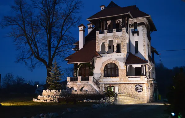 Romania, castel, Village Bran, Villa Bran, Restaurant Arhitect