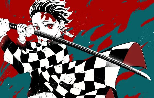 Меч, парень, Demon Slayer Kimetsu no Yaiba