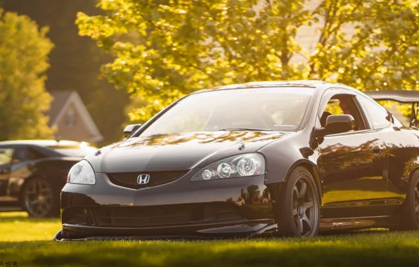 Honda, black, japan, хонда, jdm, tuning, front, face
