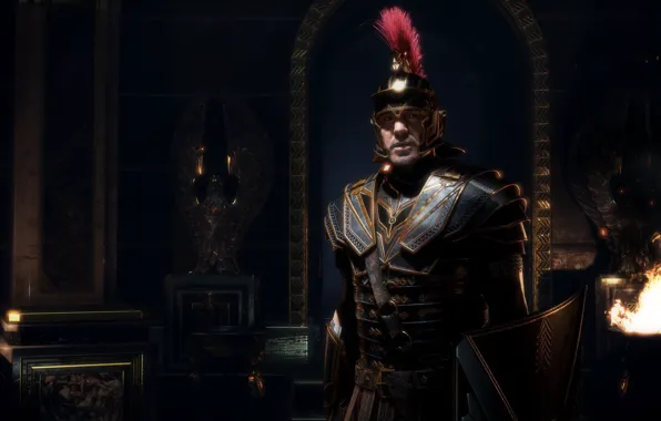 Картинка Rome, Crytek, Microsoft Game Studios, Helmet, Shield, Armor, Commander, General Marius Titus
