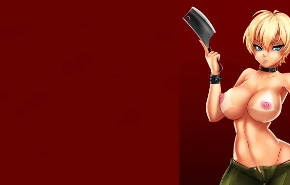 Kawaii, red, hot, sexy, nipples, boobs, big, breast