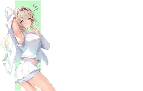 Kawaii, girl, white, hot, sexy, anime, pretty, blonde