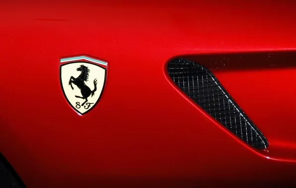 Красный, Фон, Ferrari, Логотип