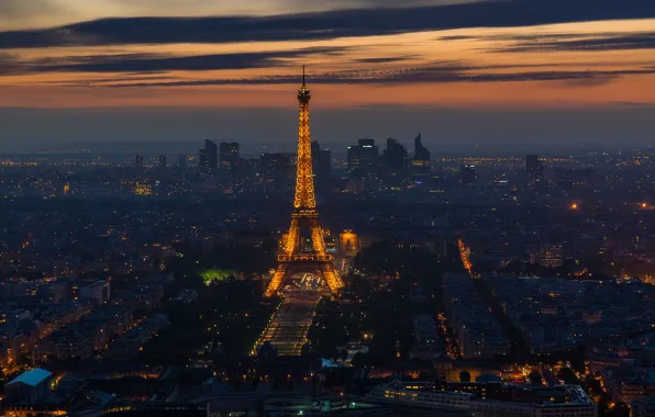 Картинка ночь, город, Paris