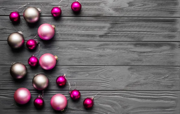 Картинка украшения, шары, Новый Год, Рождество, Christmas, balls, wood, New Year