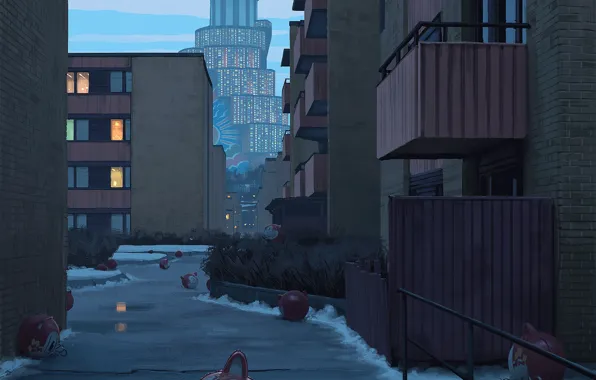 Картинка улица, игрушки, здания, vertikalstaderna ballonger
