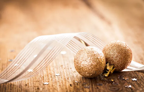 Украшения, new year, Merry Christmas, decoration, Новым годом, golden balls, С Рождеством Христовым, золотые шары