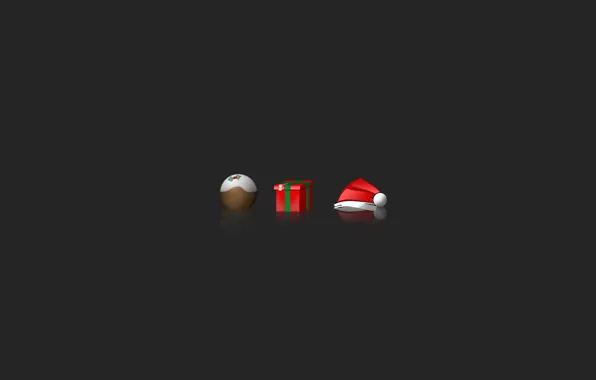 Картинка праздник, подарок, шапка, новый год, Рождество, new year, Санта Клаус, holiday