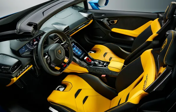 Lamborghini, салон, Spyder, Huracan, 2020, RWD, Huracan EVO
