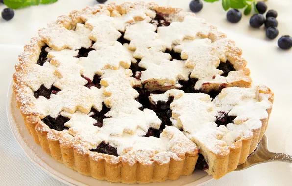 Картинка сладость, черника, выпечка, blueberry, cakes, sweets, черничный торт, blueberry cake